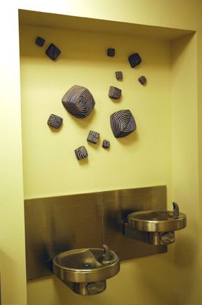 Wall Cubes Installation | Sculptures by Larry Halvorsen | MultiCare Gig Harbor Primary Clinic in Gig Harbor