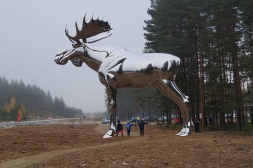 Storelgen / Big Moose / Elk | Public Sculptures by Linda Bakke Productions