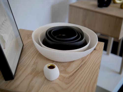 Dot Candle Holder - White | Decorative Objects by Tina Frey | Wescover Gallery at West Coast Craft SF 2019 in San Francisco