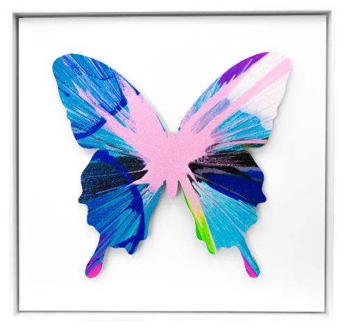 9B, Framed Butterfly | Paintings by punkmetender