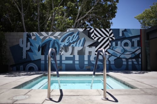 Poolside | Street Murals by TRAV