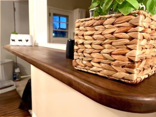 Custom Retractable Breakfast Bar | Furniture by Northern South Woodworks