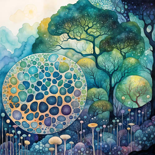 Biomimetic III | Paintings by Tina Alberni, Artist at Color by Design Studio