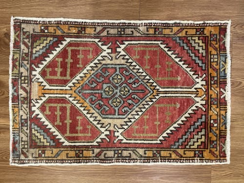 Hand-woven Turkish Rug Doormat| 1.9 x 2.6 | Rugs by Wool and Rug