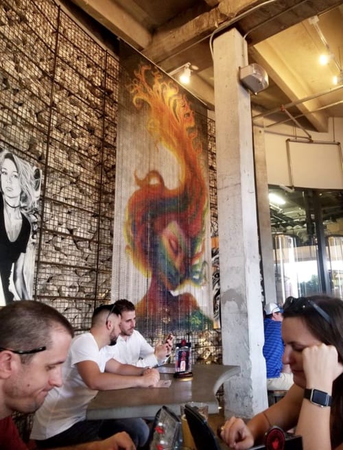 Firey Contemplation | Wall Hangings by Juan Diaz | Concrete Beach Brewery in Miami
