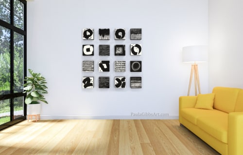 Black and White Wall Sculpture, Customizable, by Paula Gibbs | Wall Hangings by Paula Gibbs