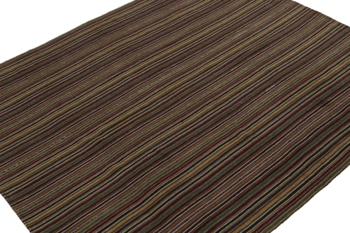 Vintage Shahsavan tribal Persian Kilim rug, with Stripes | Rugs by Rug and Kilim