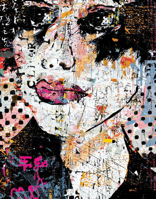 Urban Woman : Peace and Harmony 54" x 42.5" in floater frame | Art & Wall Decor by Daryl Thetford