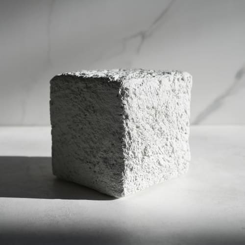 The Small White Cube Sculpture | Sculptures by Carolyn Powers Designs