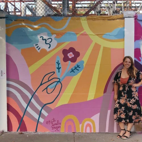 Hello Sunshine | Street Murals by Kate Aurelia Studio | Punto Urban Art Museum in Salem