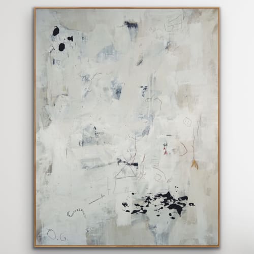 Contemporary White and Black Abstract | Paintings by Michael O'Guinn