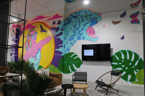 'Urban Jungle' for Knotel | Murals by Cecilia Paints