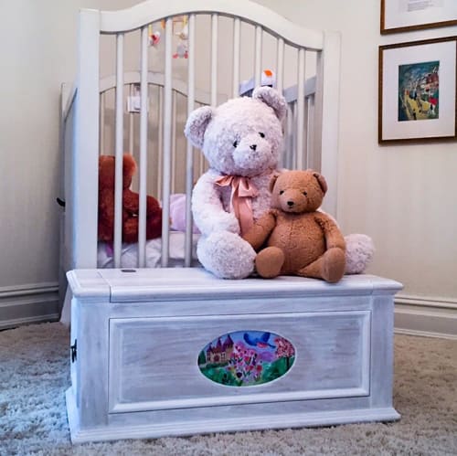 Children’s toy chest | Beds & Accessories by American Revolution Design | Private Residence - Fairfield, CT in Fairfield