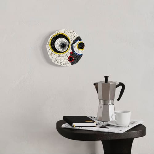 Meditation VI - What if Everything was Black & White #3 | Wall Sculpture in Wall Hangings by Gila Mosaics Studio