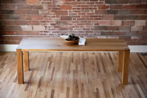 "The Mountaineer" White Oak Dining Table | Tables by Big Tooth Co