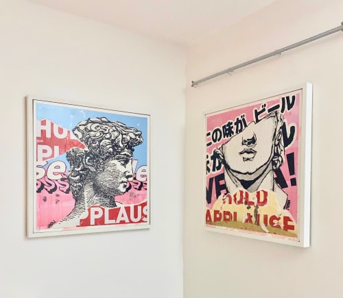 Stone Garden: Dave | Mixed Media in Paintings by Daniel Marin | Tower Theater Miami in Miami