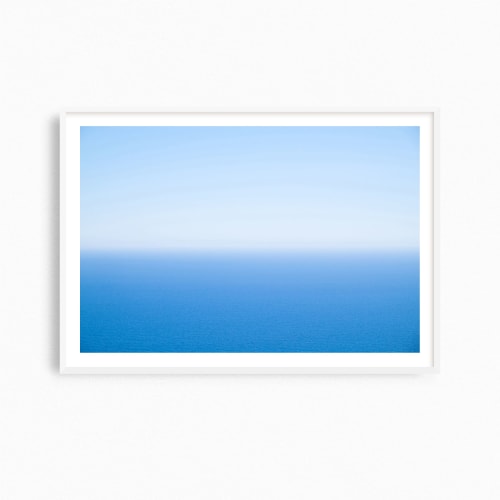 Minimalist blue seascape photography print, "Ionian Sea Sky" | Photography by PappasBland