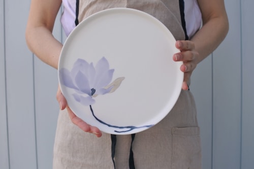 Magnolia Plate | Ceramic Plates by Mayuki Kato / Ceramic Studio Singama