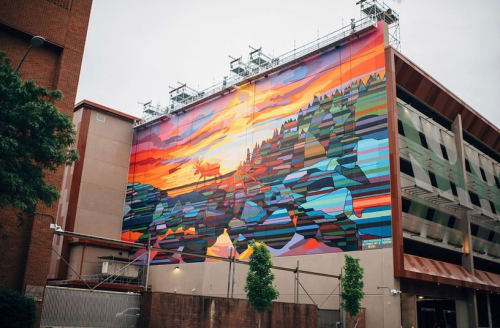 Native American Past land Mark | Murals by AGONZA