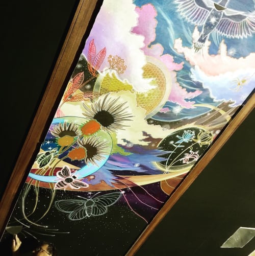 Interior Mural | Murals by Sarah Coleman | The Onyx Theatre in Nevada City