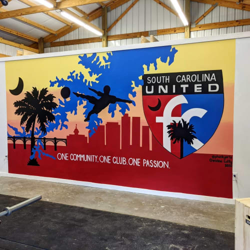 SC United FC Soccer Mural | Street Murals by Girls Who Paint Murals