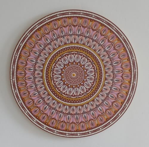 Rosegold Serenity | for the Silent Sage | Oil And Acrylic Painting in Paintings by Kriandala
