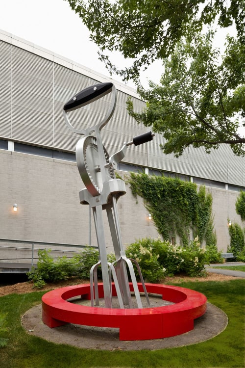 MÉLANGEZ LE TOUT | Public Sculptures by COOKE-SASSEVILLE | Centre Jean-Claude Malépart in Montréal