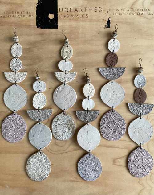 Unearthed Ceramics Kraft Ceramic Wallhanging | Wall Sculpture in Wall Hangings by Unearthed Ceramics