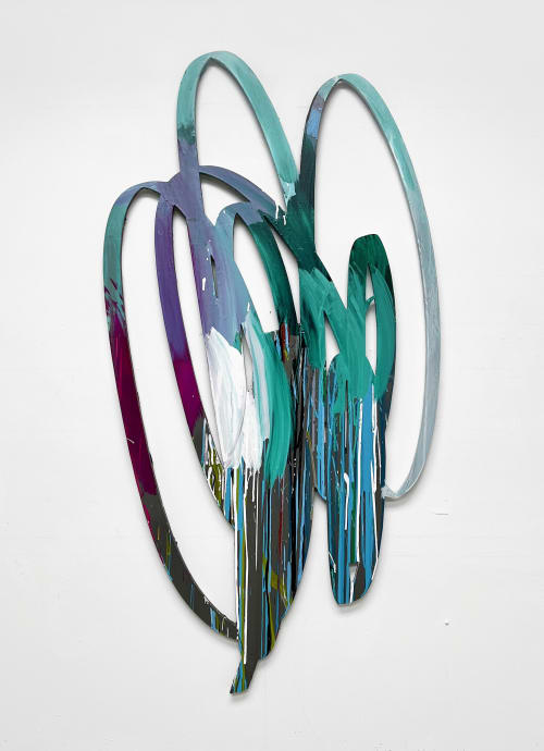 Painted Scribble (3), Wall Sculpture | Sculptures by Ryan Coleman