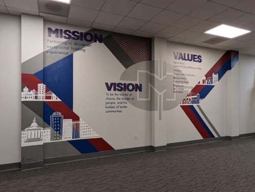 Mashburn Construction | Murals by Girls Who Paint Murals | Mashburn Construction Company Inc. in Columbia