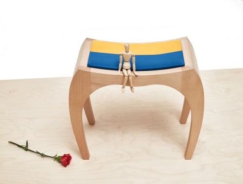 stool wood RUMBO | Chairs by VANDENHEEDE FURNITURE-ART-DESIGN