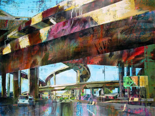 Original Painting, "Autopia" | Paintings by Ivano Stocco