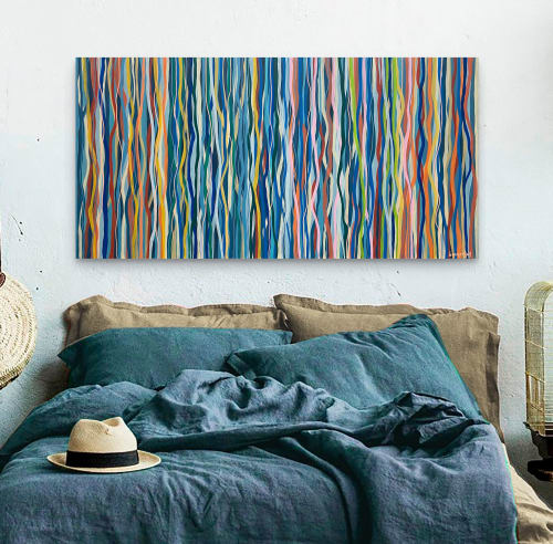 Melbourne Funk - 152 x 76cm acrylic on canvas | Oil And Acrylic Painting in Paintings by George Hall Art | Sydney in Sydney