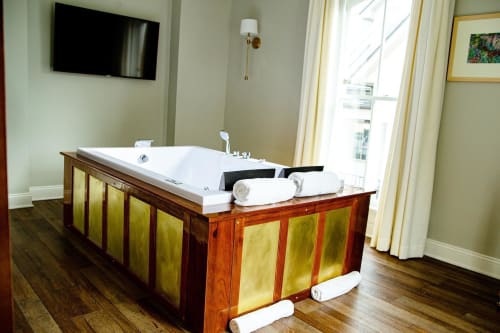 Jacuzzi Tub Facade | Furniture by Northern South Woodworks | The Colonial Inn in Hillsborough