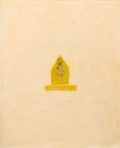 Yellow House | Oil And Acrylic Painting in Paintings by Candace Compton Pappas