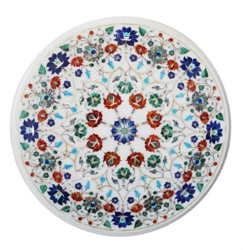 white marble table, coffee table, end table, tabletop | Tables by Innovative Home Decors