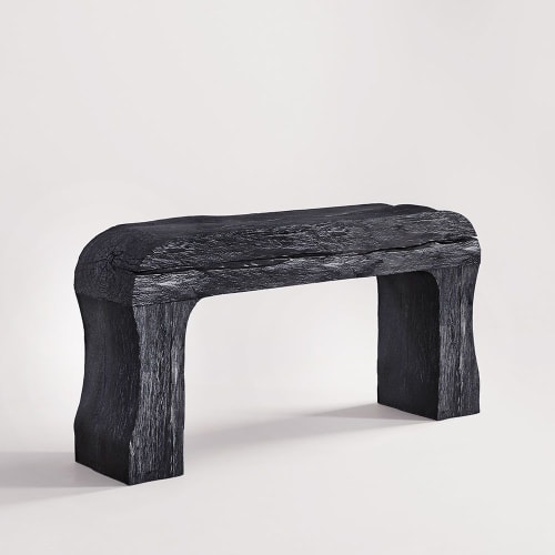 Konsōru Shou Sugi Ban Console | Console Table in Tables by Pfeifer Studio