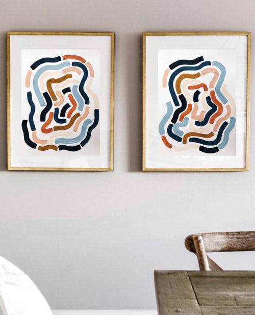 "message in a bottle - no. 1 & 2" | Oil And Acrylic Painting in Paintings by caitlin carney