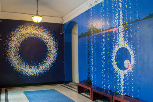 Concerto Encircling | Murals by Tomo Mori | Miller Theatre in New York