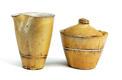 Cream and Sugar Set | Tableware by Tom Jaszczak Pottery