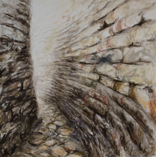 Library of Alexandria and the Great Wall of Zimbabwe | Paintings by Sally K. Smith Artist | University of Utah S.J. Quinney College of Law in Salt Lake City