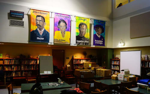 African American Pioneers from Richmond | Art & Wall Decor by Kevin Orlosky | Blackwell Elementary School in Richmond