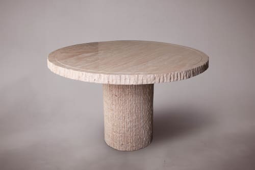 Travertine Dining Table. Dining Table. Dining Room Table. | Tables by HamamDecor LLC
