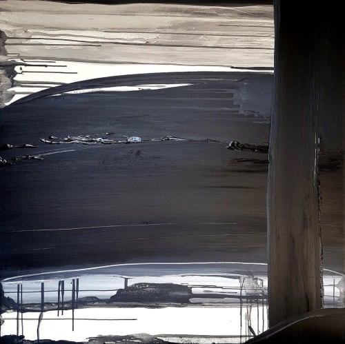 Decay & Renewal #7, Robot and Decay & Renewal #2 | Paintings by Emilie Heurtevent | WHO Gallery in Malvern East