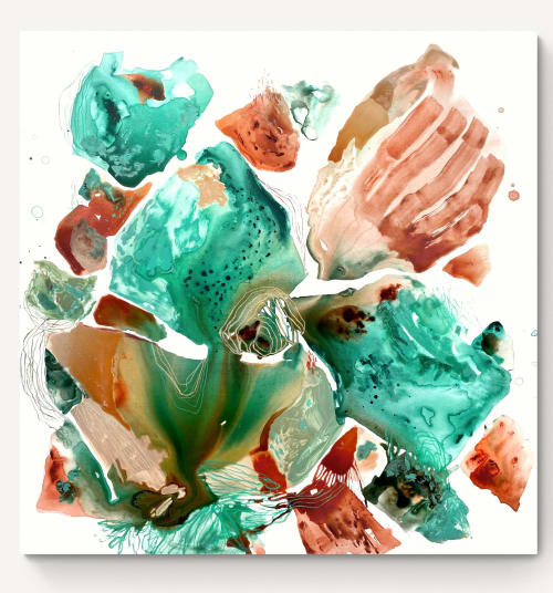 Fragmenta 3 | Oil And Acrylic Painting in Paintings by Cristina Dalla Valentina