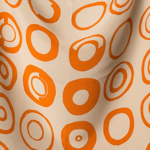 "Thirties" screen-printed 100% silk scarve | Apparel & Accessories by Natalia Lumbreras