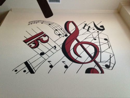 “Music In The Home” | Murals by Sheri Johnson-Lopez
