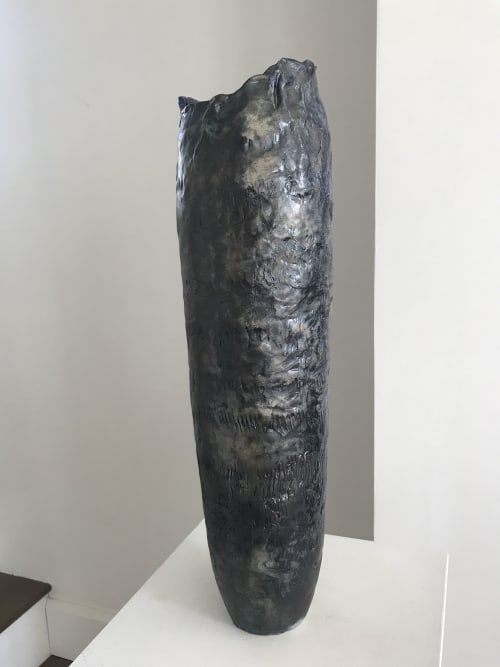 Wood Fired High Vase | Vases & Vessels by Helene Fleury