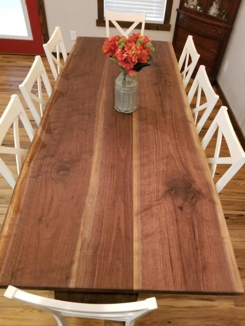 Black walnut dining room tabletop