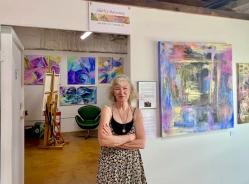 My studio | Paintings by Shirley Bavonese